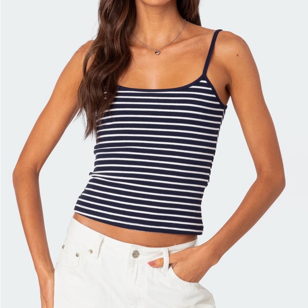 Gretta Striped Ribbed Tank